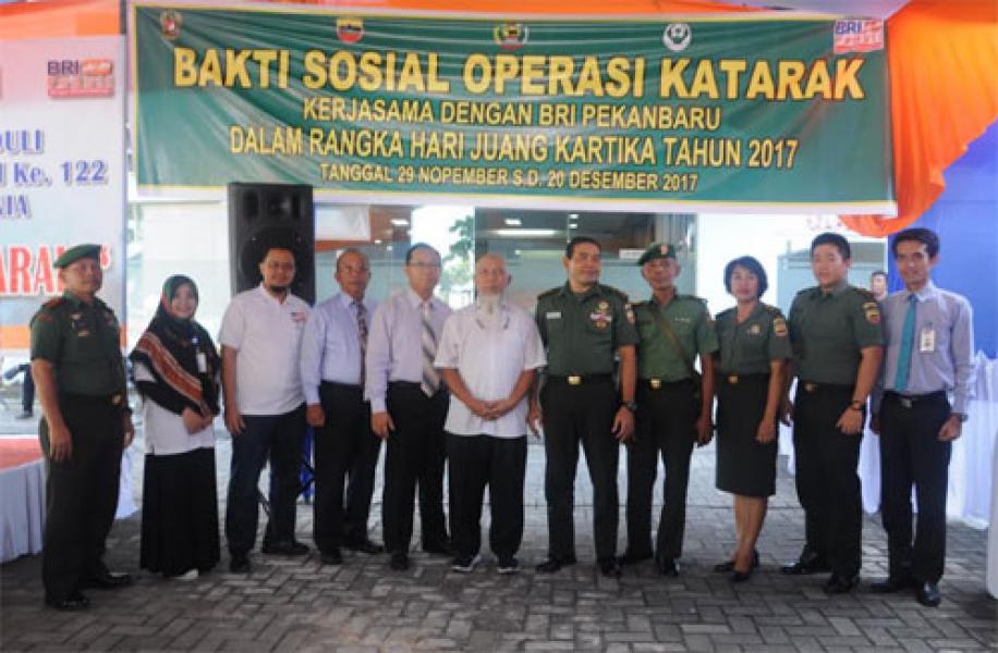 Sambut Hari Juang Kartika, Korem 031/WB Gelar Operasi Katarak