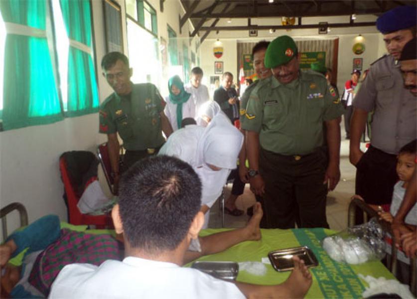 Sambut Hari Juang Kartika Kodim 0314 Gelar Bhakti Sosial 