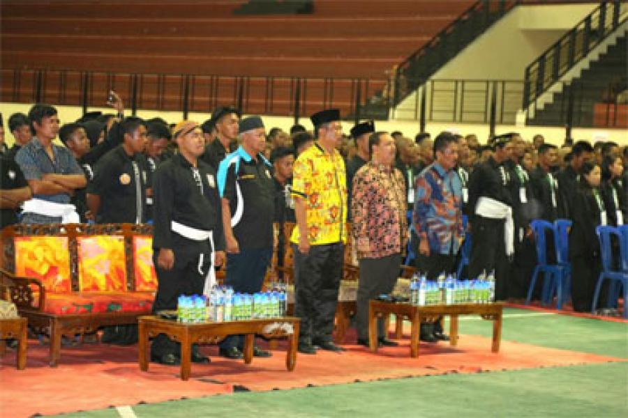 Sekda Hadiri Malam Pengesahan Warga Baru PSHT Cabang Inhil