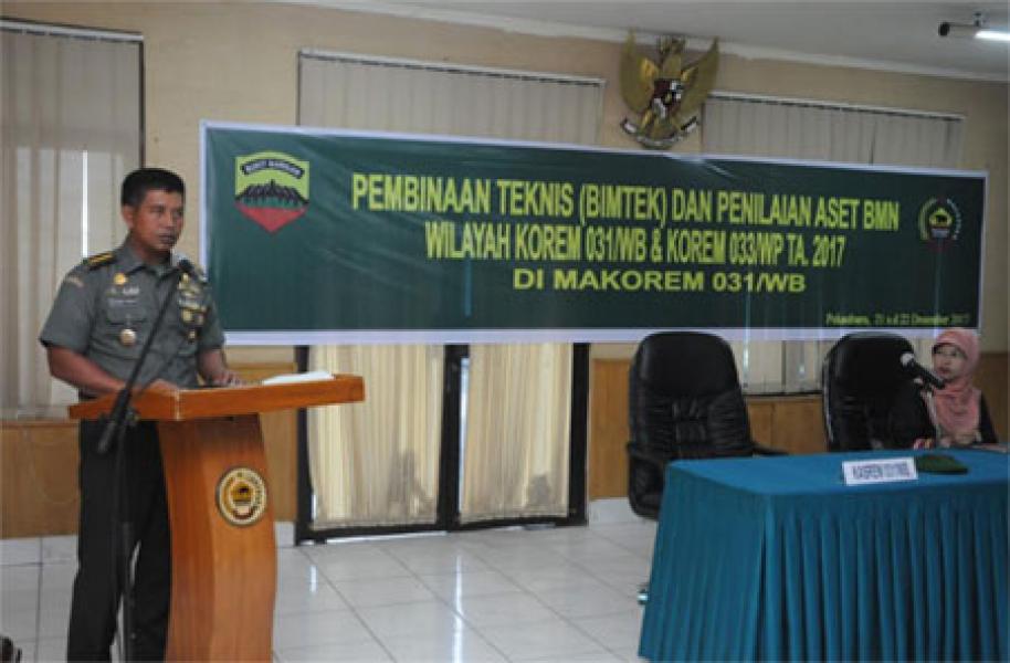 Tingkatkan Kemampuan Prajurit Dengan Bimtek dan Penilaian Aset BMN