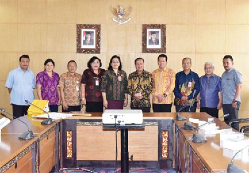 Wabup H Rosman Malomo dan KPA Inhil Kunjungi KPA Kota Denpasar