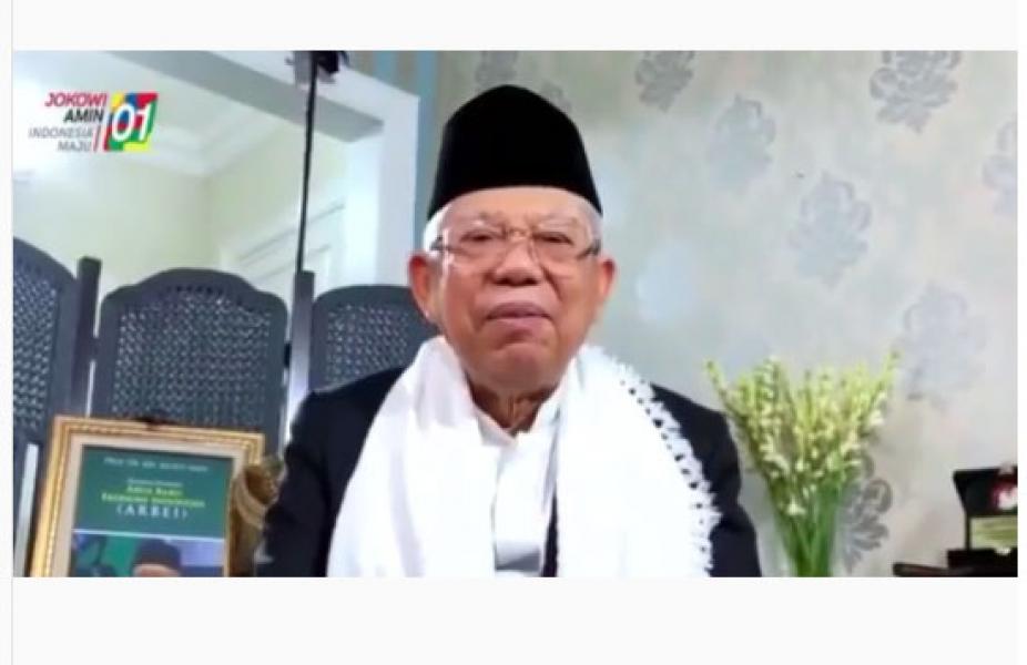 Beredar Video Ma�ruf Amin Ucapkan Selamat Natal