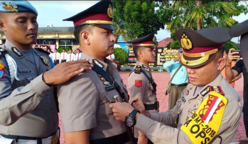 Kapolres Rohil Pimpin Sertijab Kasatreskrim dan Kapolsek Bagan Sinembah