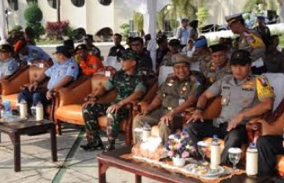 Kasrem 031/WB Hadiri Apel Gelar Pasukan Pengamanan Natal dan Tahun Baru 2019 