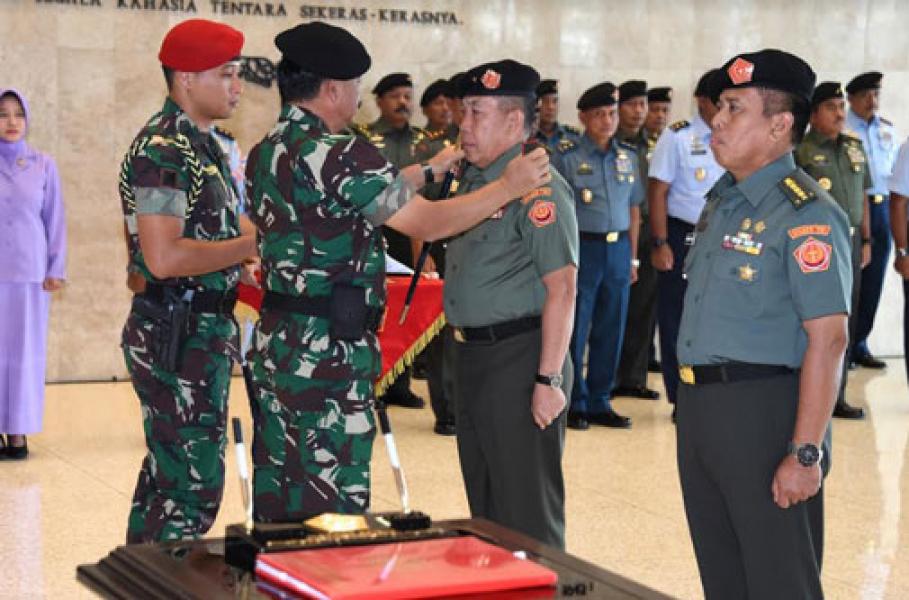 Panglima TNI Pimpin Sertijab Dandenma Mabes TNI