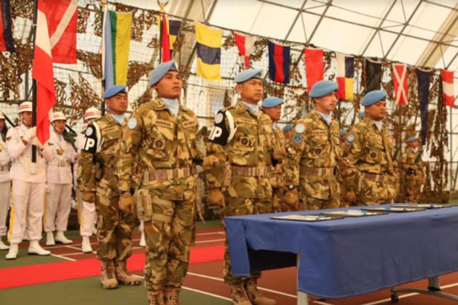 Serah Terima Jabatan Dansatgas Indobatt di Lebanon Selatan