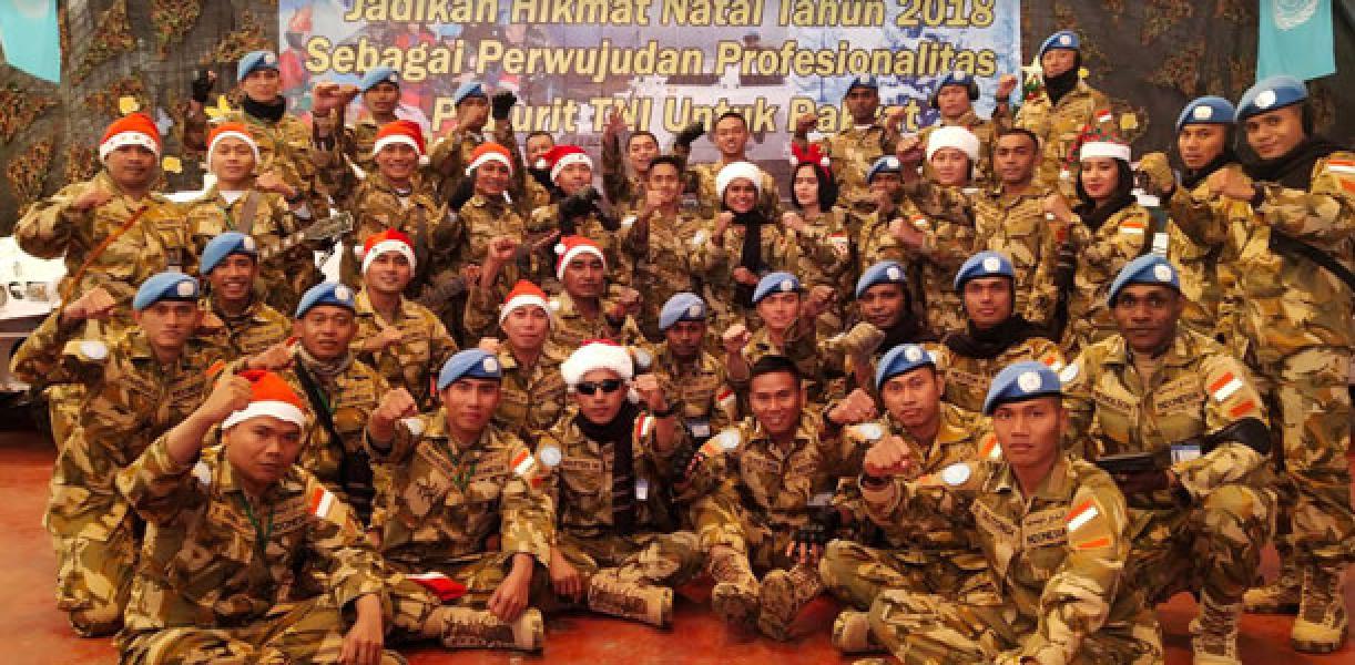 Umat Kristiani Satgas Indobatt XXIII-M Rayakan Natal Bersama