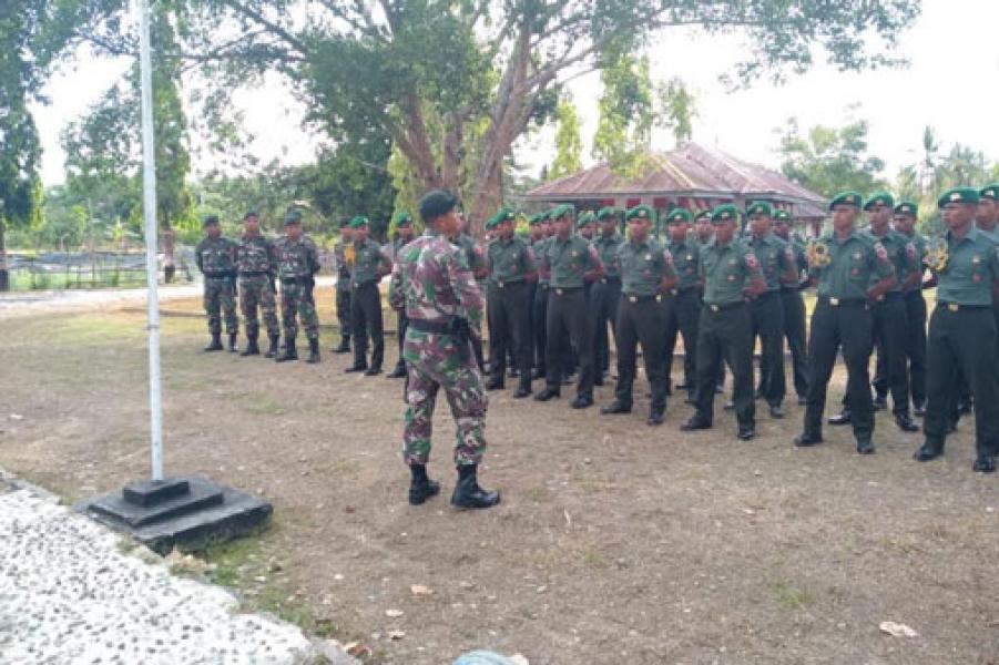 30 Tamtama Infanteri Kodam XVI/Pattimura Kunjungi Satgas Pamrahwan Maluku