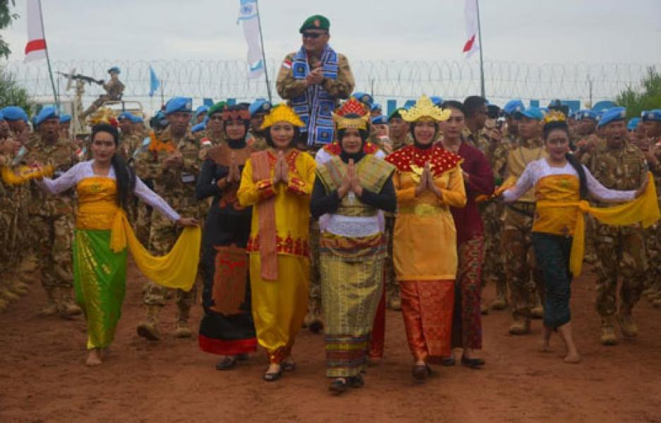 Asops Kasad Kunjungi Kontingen Garuda XXXIX-B di Republik Demokratik Kongo