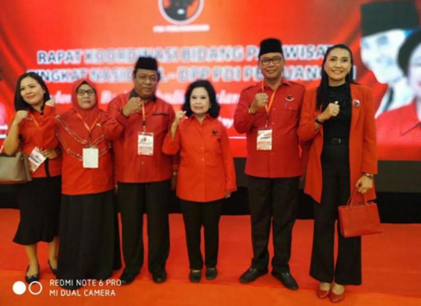 Bupati Rohil Hadiri Rakorbid Pariwisata Tingkat Nasional DPP PDIP