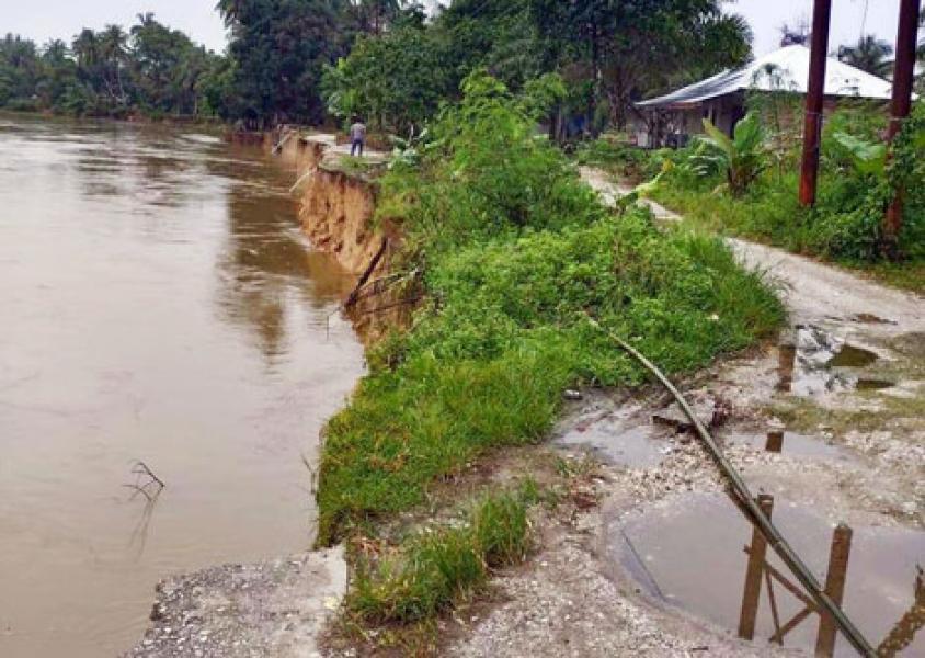 Kepala Desa Gobah Berharap Pembangunan Turap Segera Terealisasi