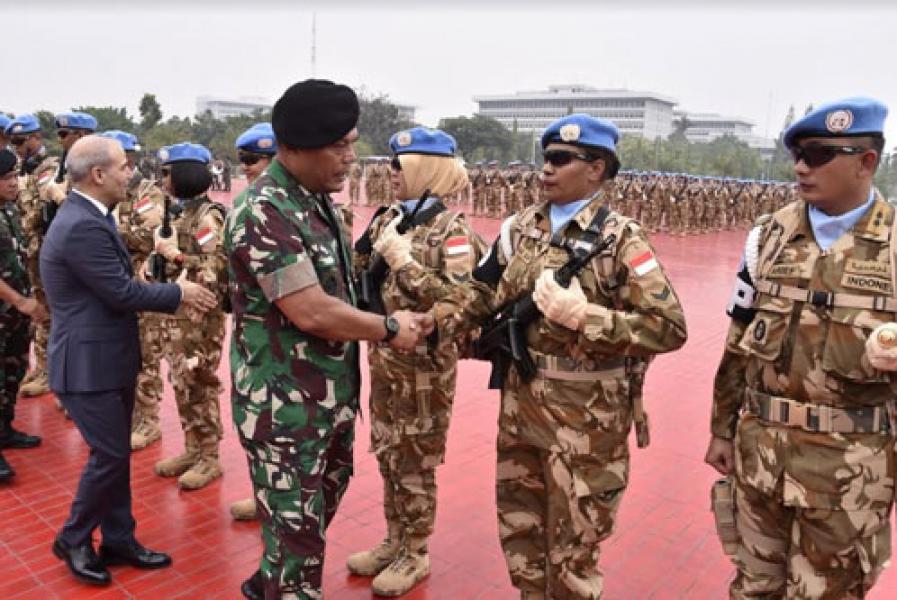 Panglima TNI Lepas 1.234 Diplomat Militer ke Lebanon