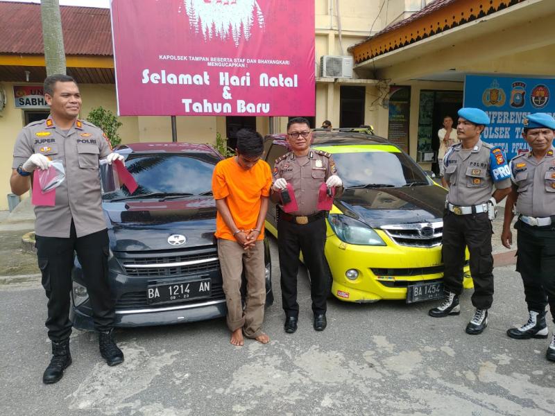 Rampok Tikam Kepala Sopir Taksi Online di Pekanbaru di Dor Polisi