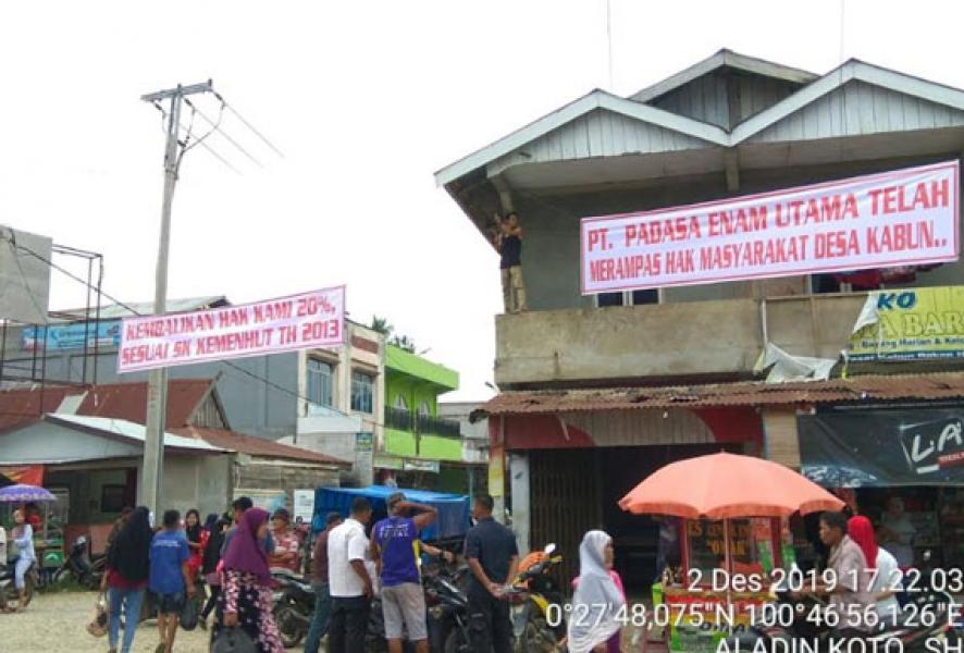 Ratusan Warga Kabun Ultimatum PT Padasa Patuhi SK Kemenhut RI 2013