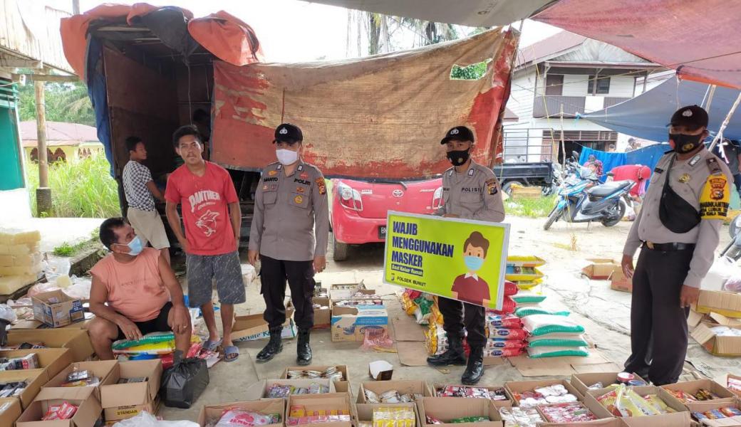 Beri Keamanan ke Masyarakat, Polsek Bunut Lakukan Patroli 