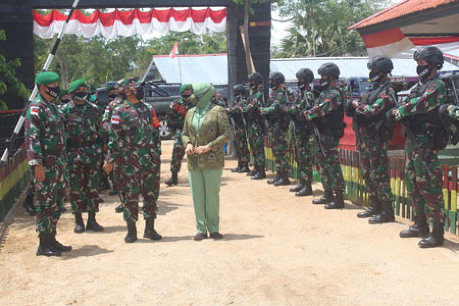 Dankolakops Korem 174/ATW Kunjungi Pos Jajaran SSK D Satgas Pamtas Yonif 125/Simbisa