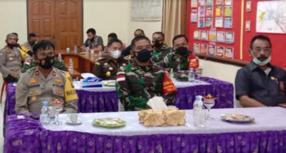 Danrem Merauke Ikuti Apel Kebangsaan Secara Virtual Jelang Pilkada Serentak Tahun 2020