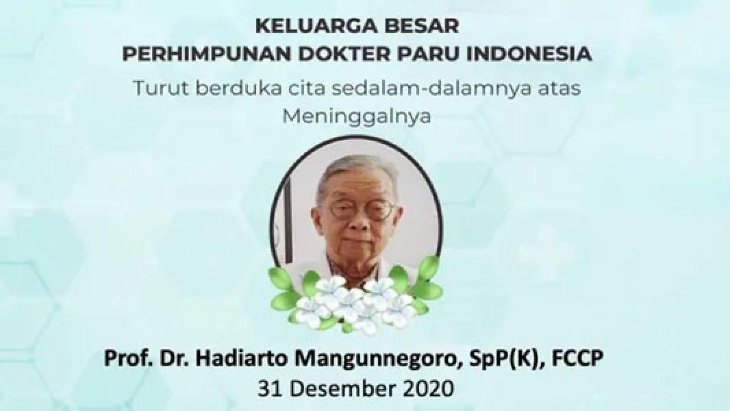 Guru Besar FKUI Hadiarto Mangunnegoro Meninggal Akibat COVID-19