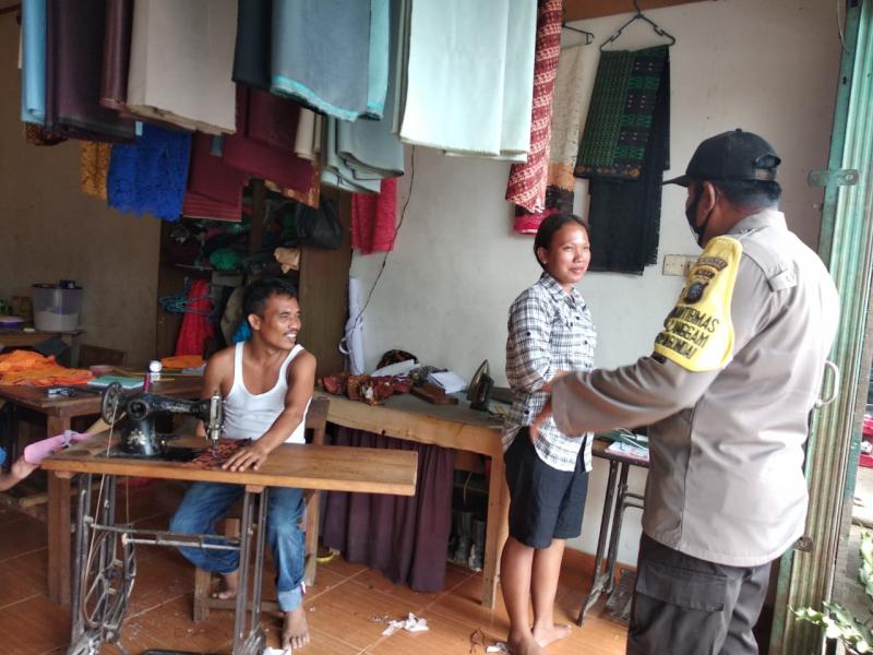 Hindari Penyebaran Covid-19, Polsek Langgam Lakukan Operasi Yustisi Dialogis