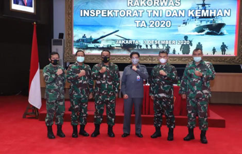 Irjen TNI Buka Rakorwas Inspektorat TNI dan Kemhan 2020