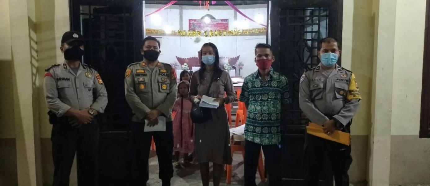 Kapolsek Bandar SeI Kijang Pimpin Langsung Pam Natal Diwilayahnya