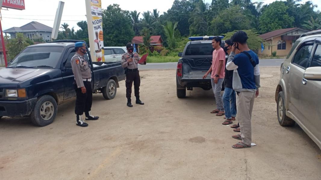 Menjelang Pergantian Tahun Polsek Pangkalan Lesung Berikan Himbauan