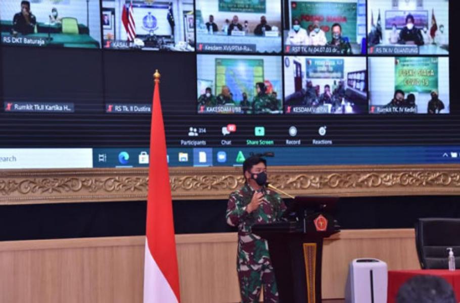 Panglima TNI : TNI Ikut Aktif Siapkan SDM Pelaksanaan Vaksinasi Covid-19