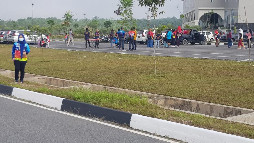 Persorasi Kota Pekanbaru Nekat Buat Kegiatan Saat Wabah Corona, Dibubarkan Polisi