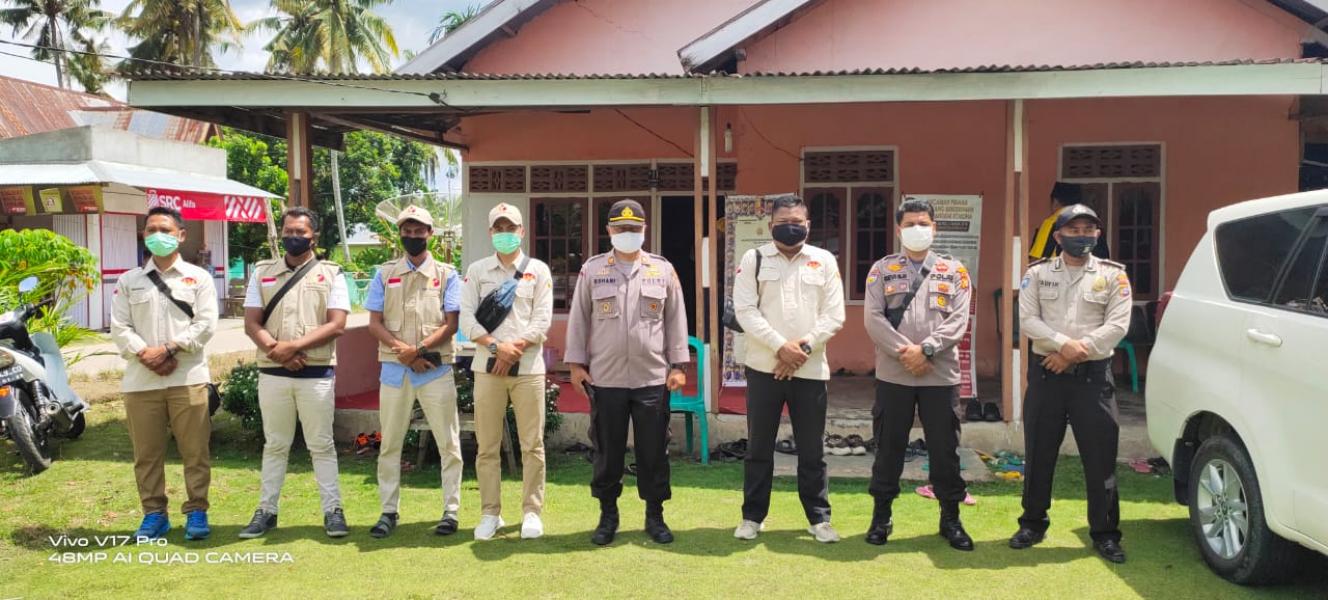 Polsek Bunut Lakukan Pemantauan Tempat Dilaksanakanya Kampanye Paslon Cabup Pelalawan