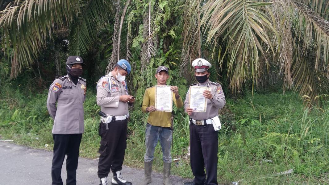 Polsek Pangkalan Kuras Kembali Lakukan Patroli Karhutla