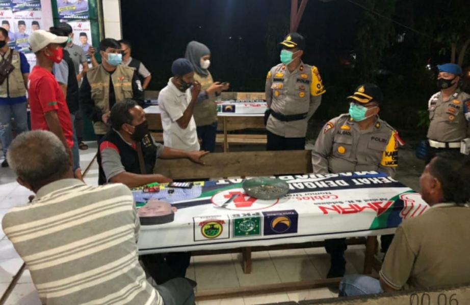 Polsek Tanah Putih Bersama Polres Rokan Hilir dan Bawaslu Melaksanakan Patroli Money Politic