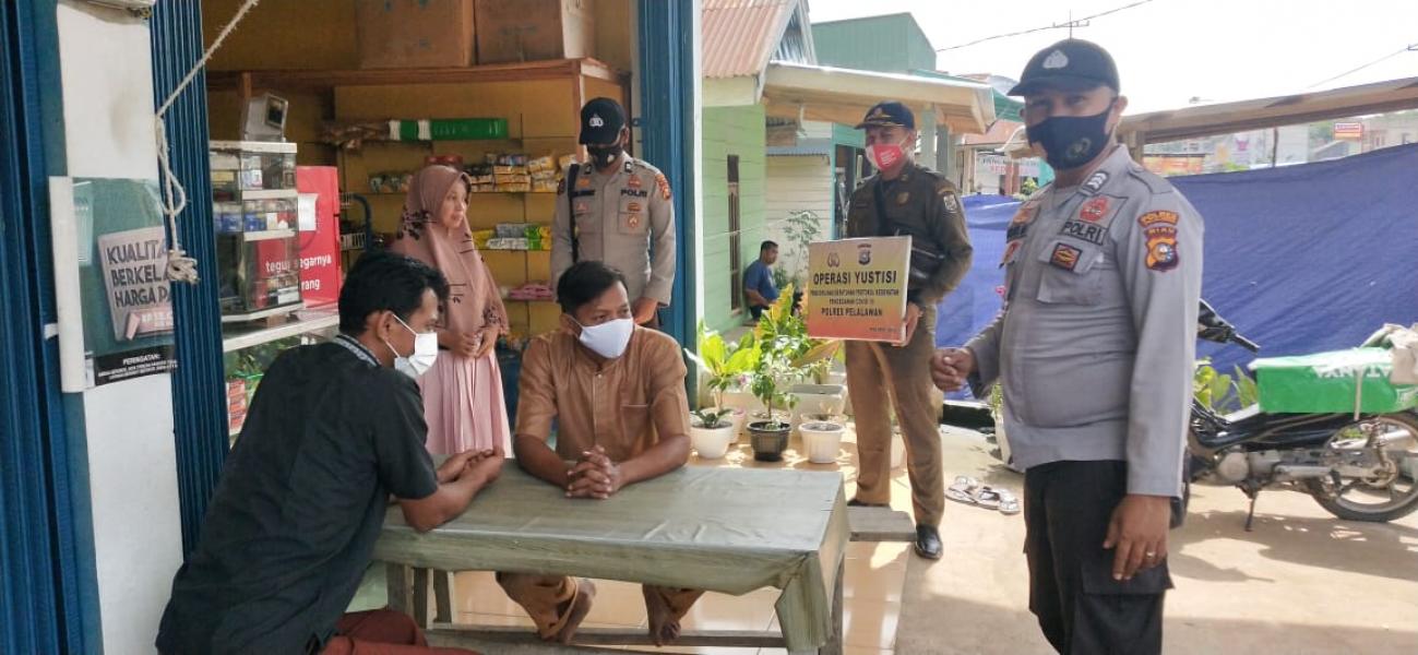 Polsek Ukui Gelar Operasi Yustisi Dengan Sasaran Pusat Keramaian