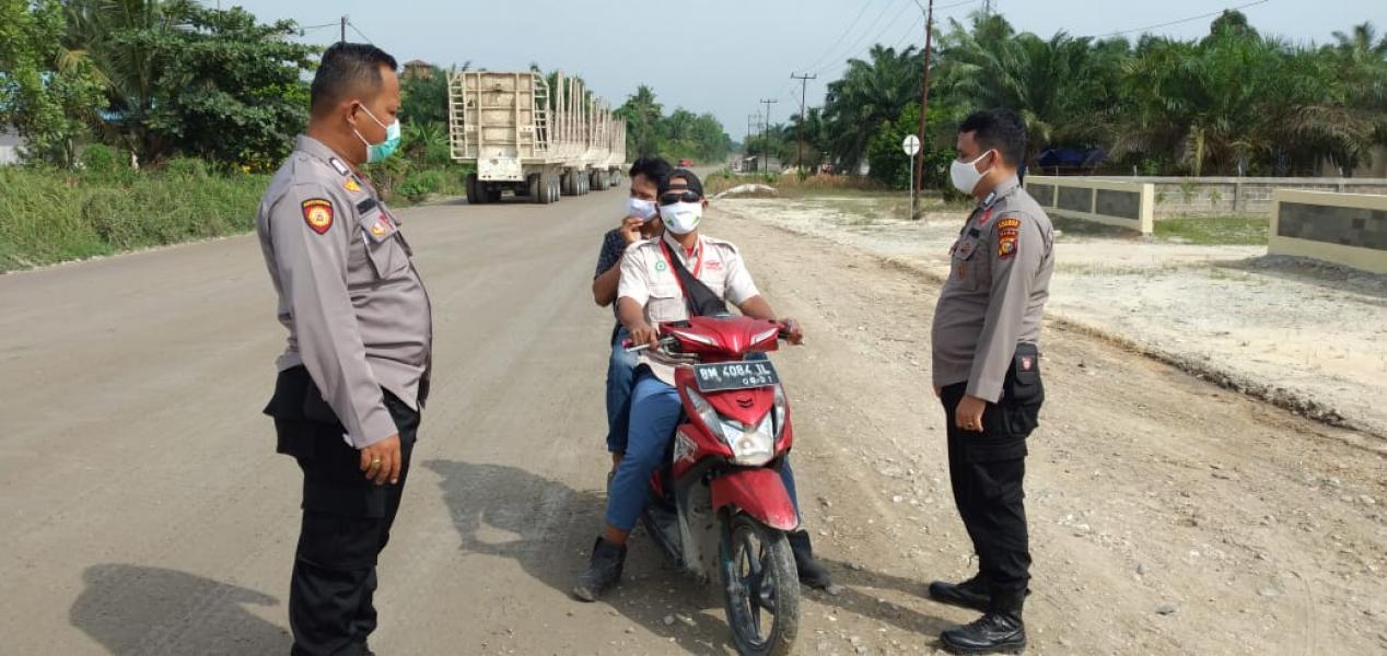 Polsubsektor Pelalawan Terus Lakukan Operasi Yustisi