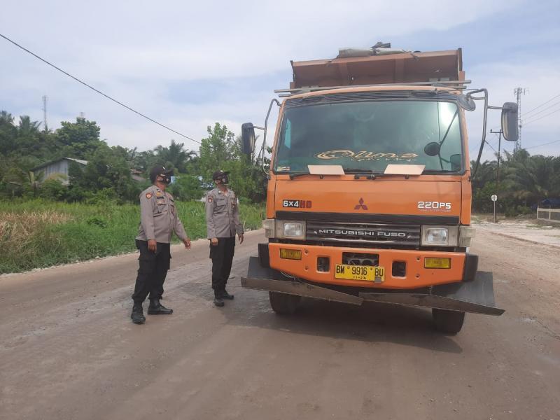 Upaya Polsubsektor Pelalawan Melawan Covid-19 Dimasa AKB Gencarkan Ops Yustisi