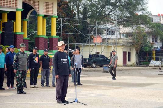 Bupati Inhil Pimpin Gotong Royong di Tembilahan